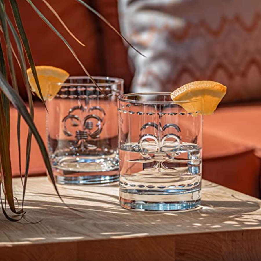 Fleur De Lis Double Old Fashio - Old Fashioned Glass 리뷰 및 가격