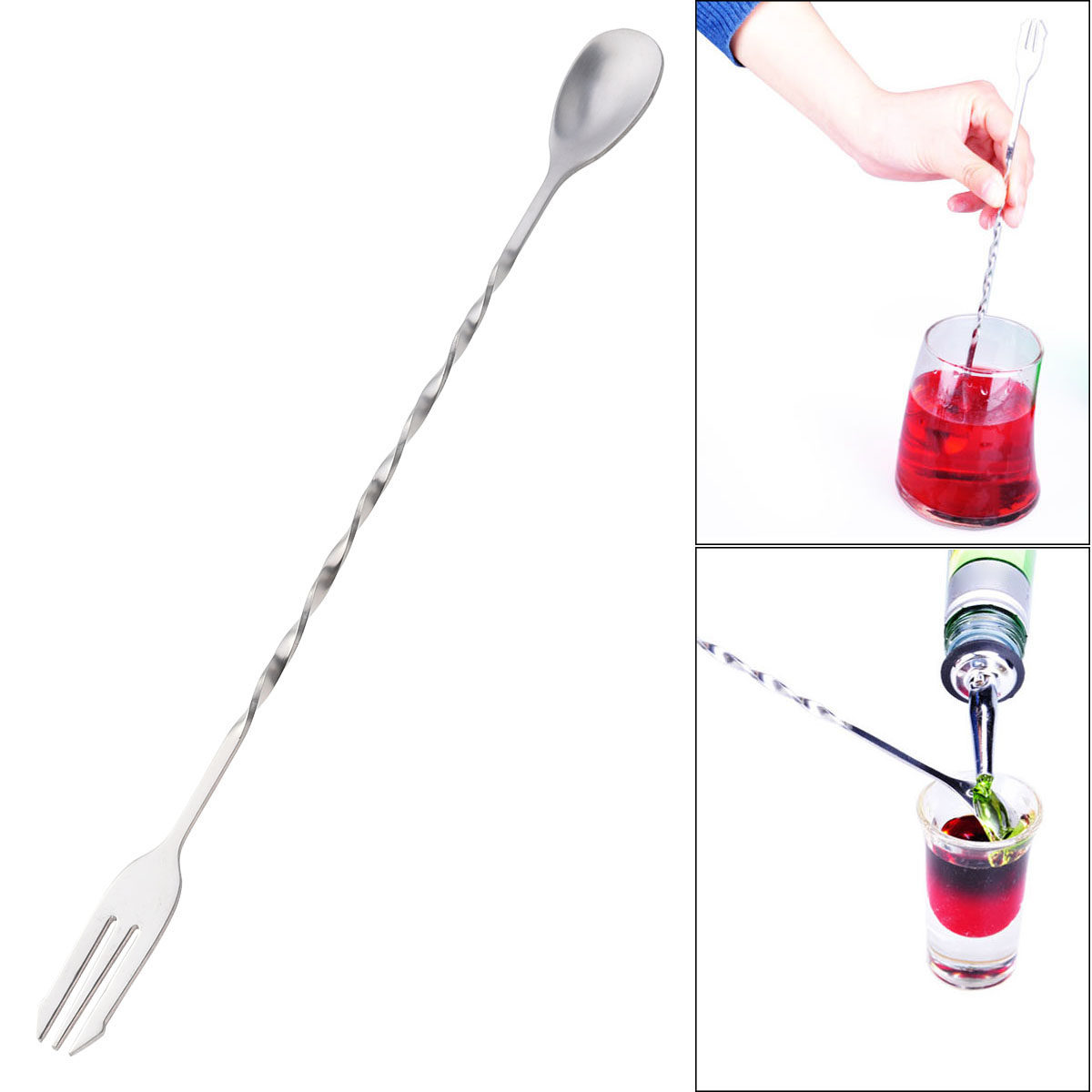 32Cm Stainless Steel Swizzle S - Bar Spoon Twisted 리뷰 및 가격
