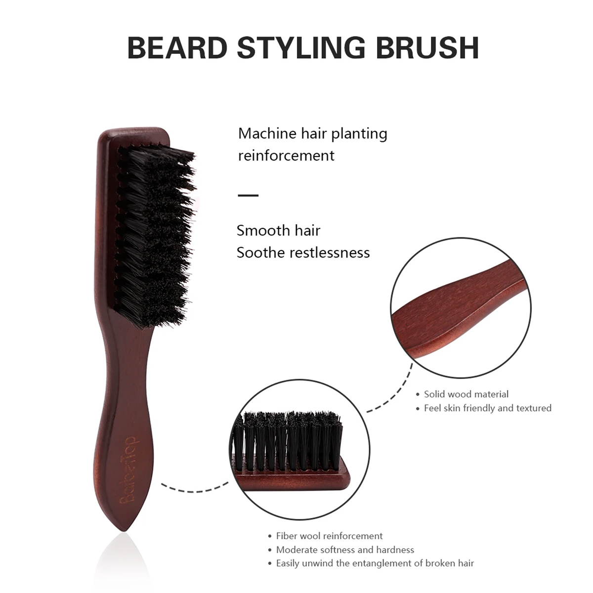 Barbershop Wooden Handle Boar  - Home Barbershop 리뷰 및 가격