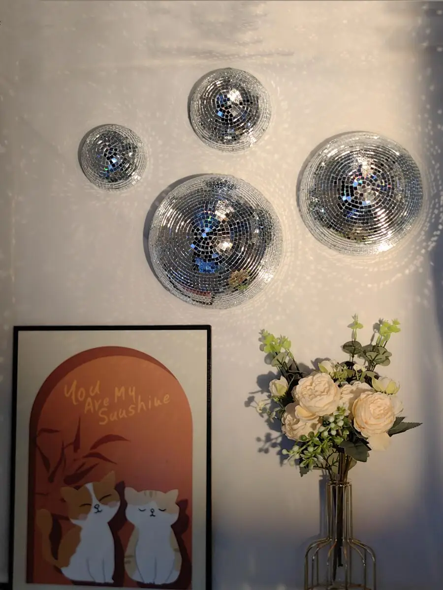 New Wall Disco Ball Mirrored D - Old Fashioned Glass 리뷰 및 가격