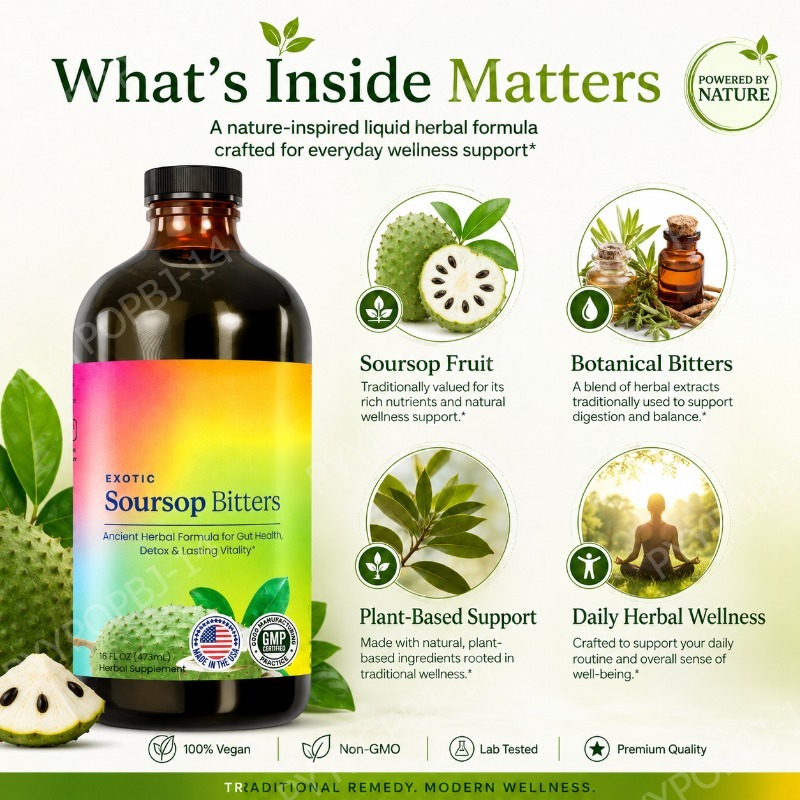 Exotic Soursop Bitters Herbal  - Bitters Bottle Set 리뷰 및 가격