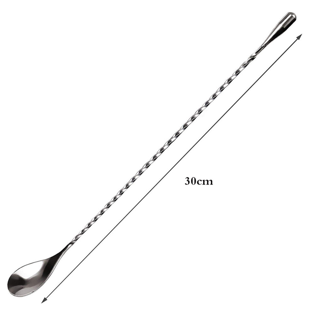 2Pcs Long Handle Stainless Ste - Bar Spoon Twisted 리뷰 및 가격