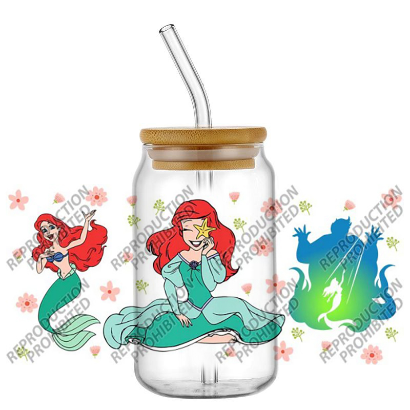 Popular Retro Cartoon Mermaid  - Old Fashioned Glass 리뷰 및 가격