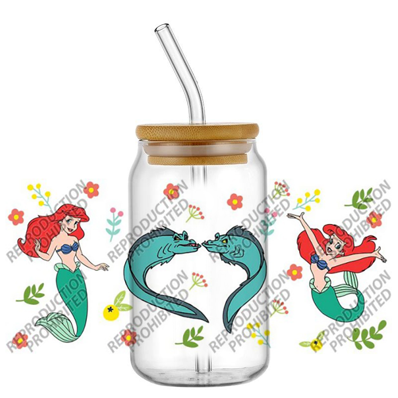 Popular Retro Cartoon Mermaid  - Old Fashioned Glass 리뷰 및 가격
