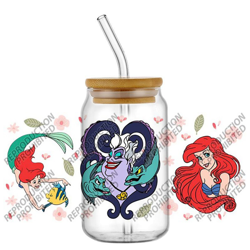 Popular Retro Cartoon Mermaid  - Old Fashioned Glass 리뷰 및 가격