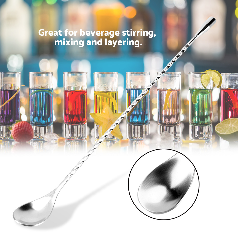 Stainless Steel Bar Spoon Long - Bar Spoon Twisted 리뷰 및 가격