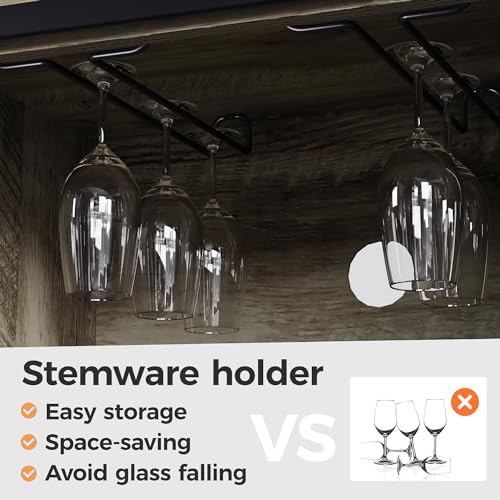 52-Inch Light Grey Farmhouse B - Home Bar Shelves 리뷰 및 가격
