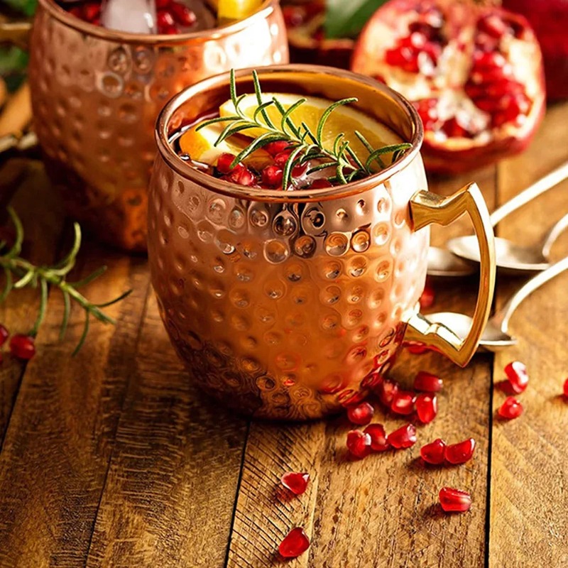 1-6PCS Cocktail Wine Cup Mosco - Mule Copper Mug 리뷰 및 가격