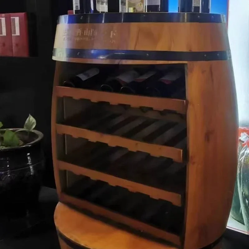 Solid Wood Wine Rack Oak Barre - Home Bar Shelves 리뷰 및 가격