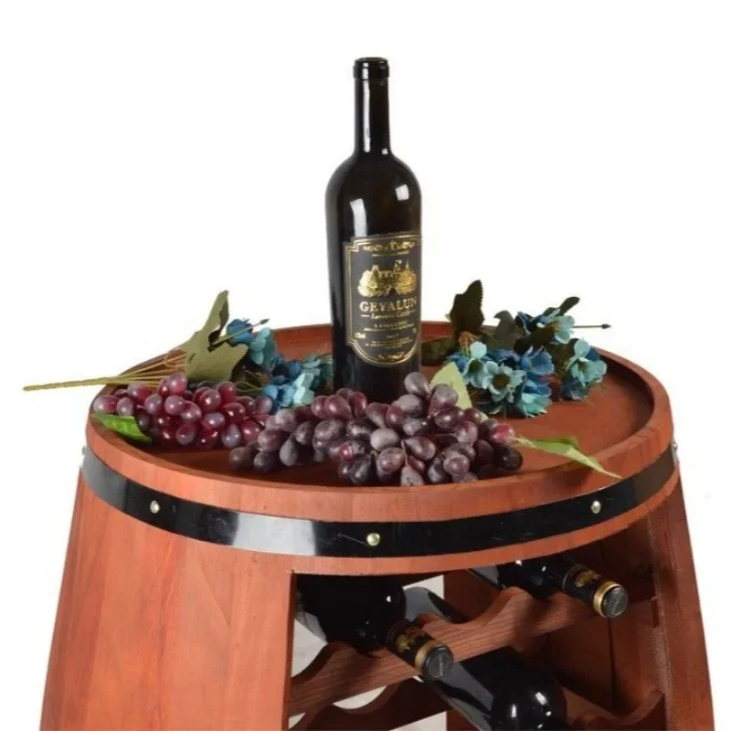 Solid Wood Wine Rack Oak Barre - Home Bar Shelves 리뷰 및 가격