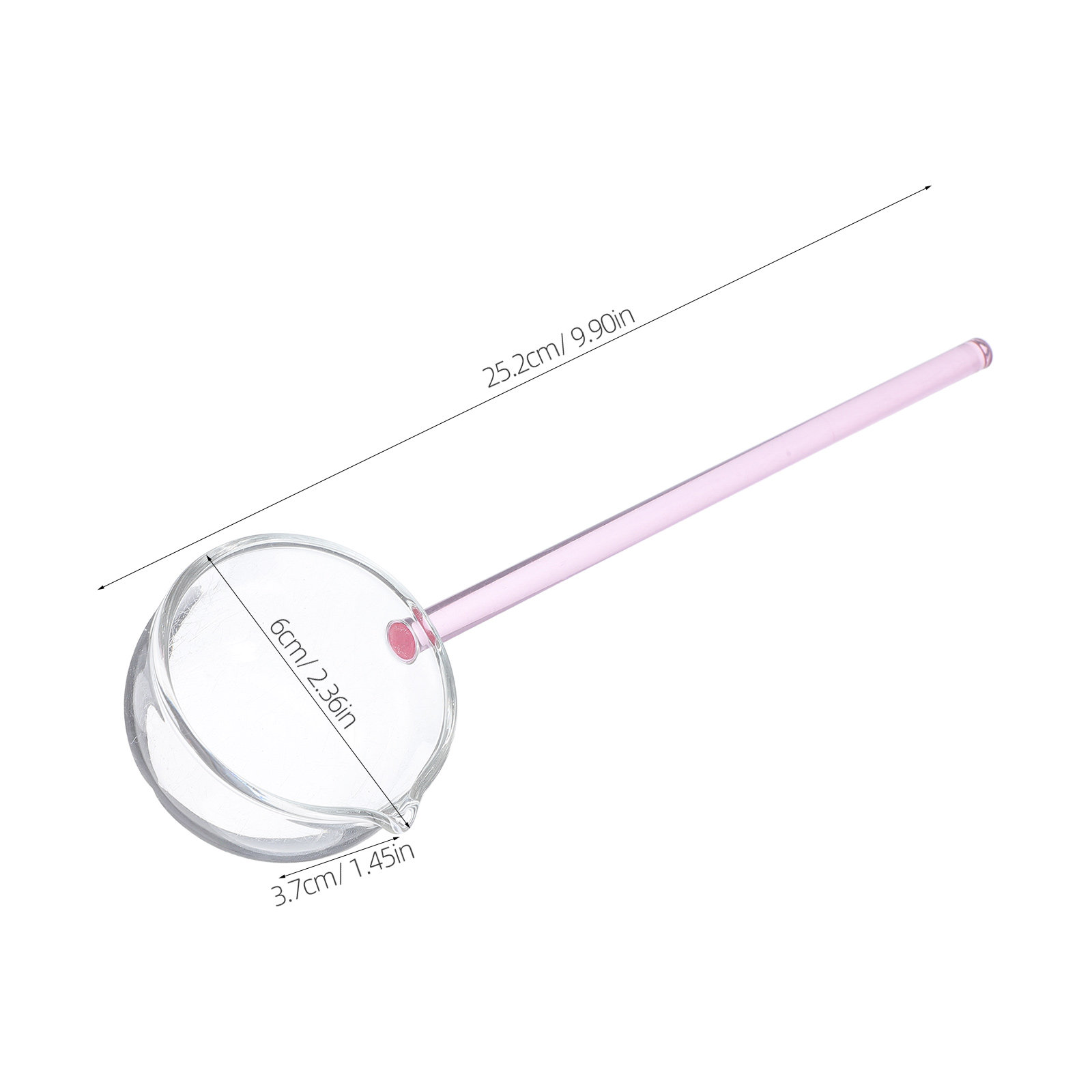 Creative Pink Glass Spoon with - Ice Pick Pick 리뷰 및 가격