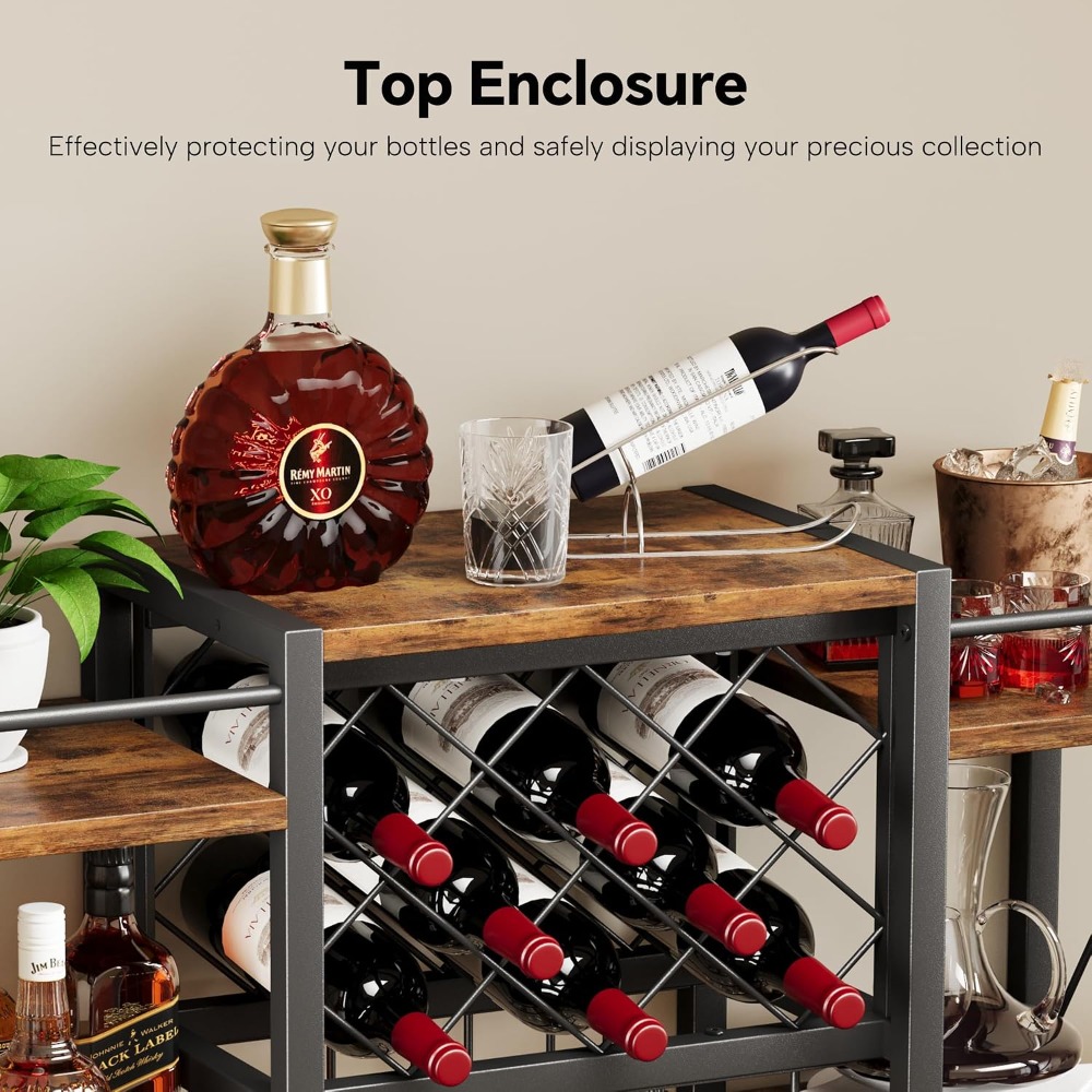Wall Mounted Wine Rack with Gl - Home Bar Shelves 리뷰 및 가격