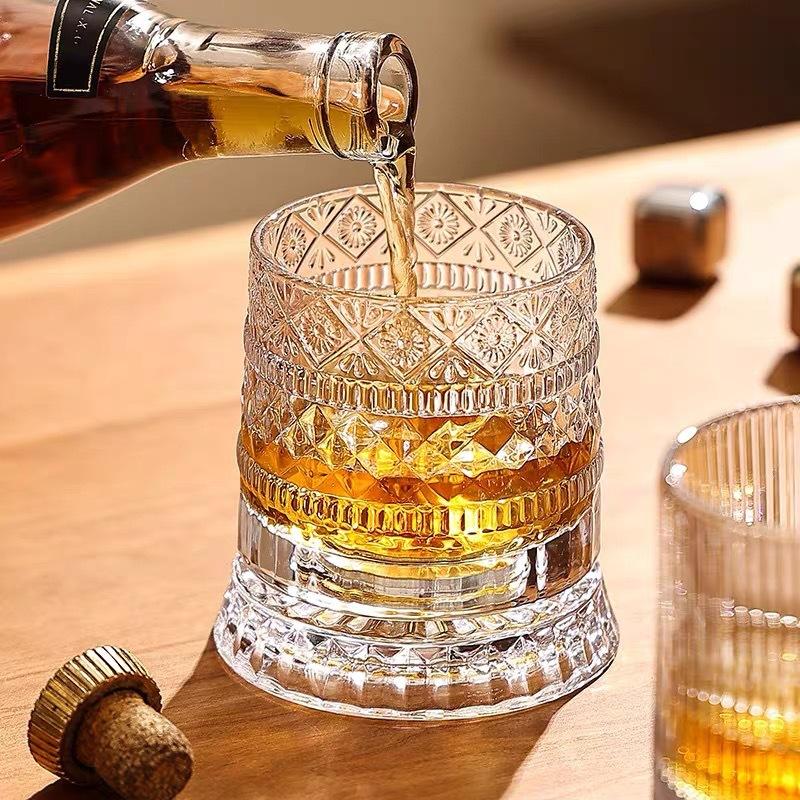 360° Rotating Whiskey Glass wi - Old Fashioned Glass 리뷰 및 가격