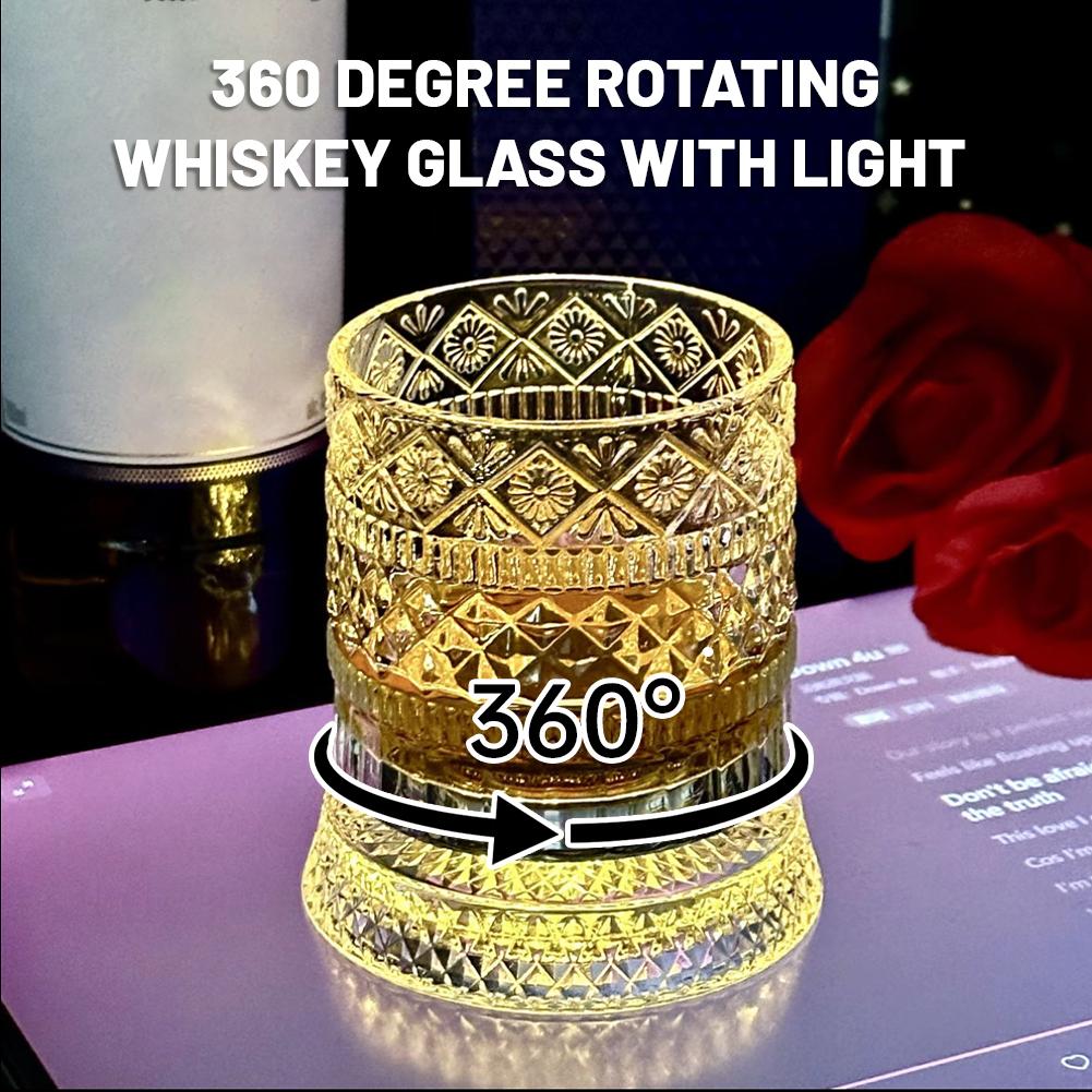 360° Rotating Whiskey Glass wi - Old Fashioned Glass 리뷰 및 가격