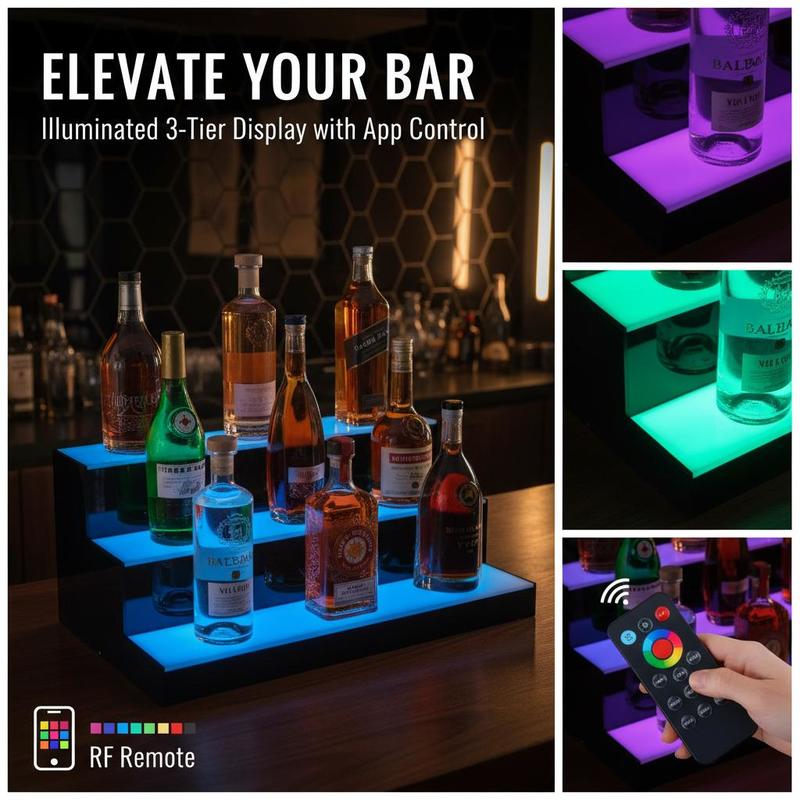 Illuminated Beverage Shelf 24  - Home Bar Shelves 리뷰 및 가격