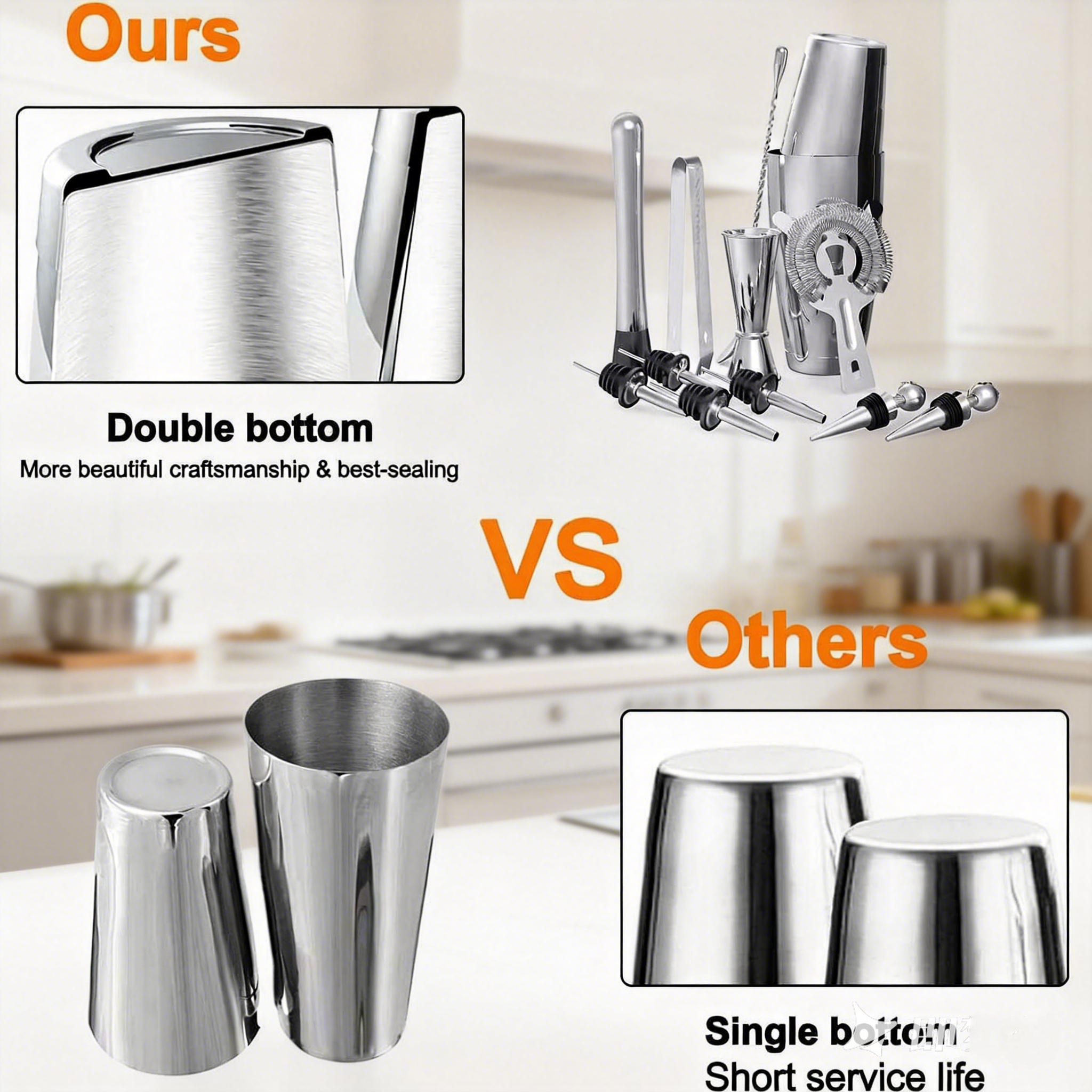stllCamol Cocktail Shaker Bost - Boston Shaker Set 리뷰 및 가격