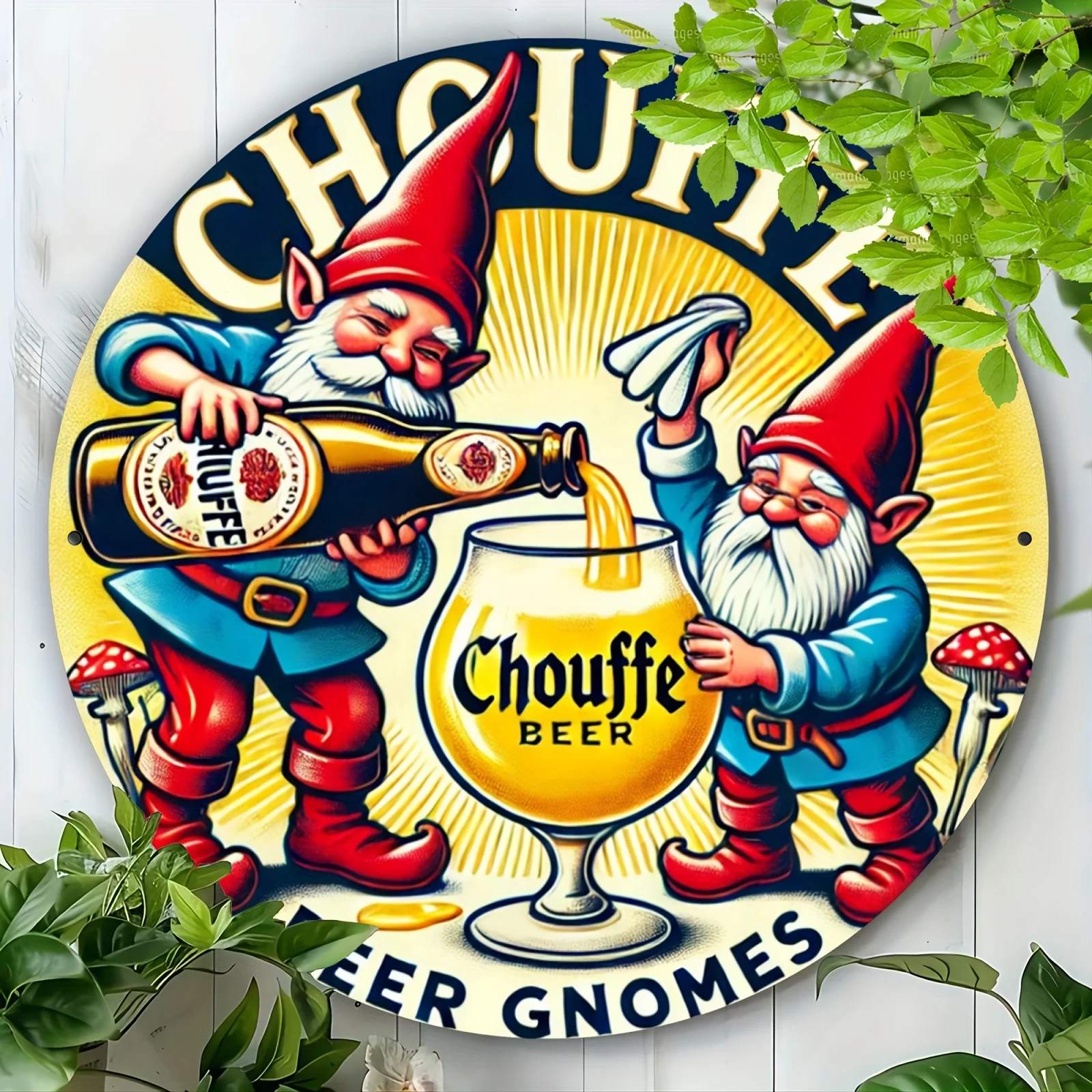 Round Metal Sign with Beer Gno - Home Bargains 리뷰 및 가격