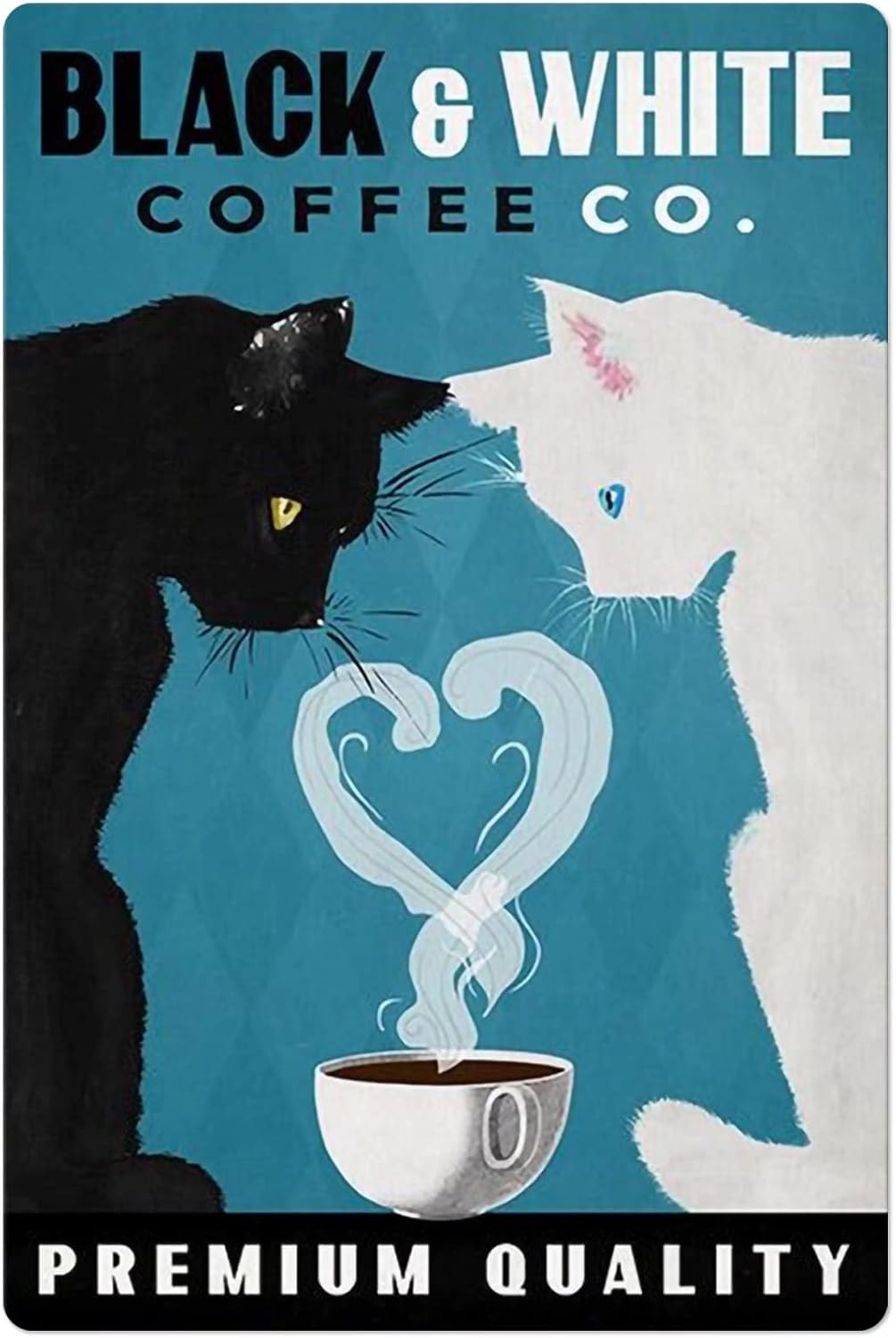 Black Cat and White Cat Metal  - Home Bar And Coffee 리뷰 및 가격