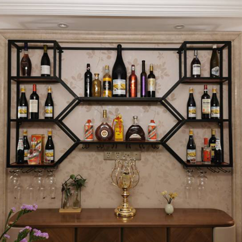 Metal Shelves Wine Cabinet Liv - Home Bar Shelves 리뷰 및 가격