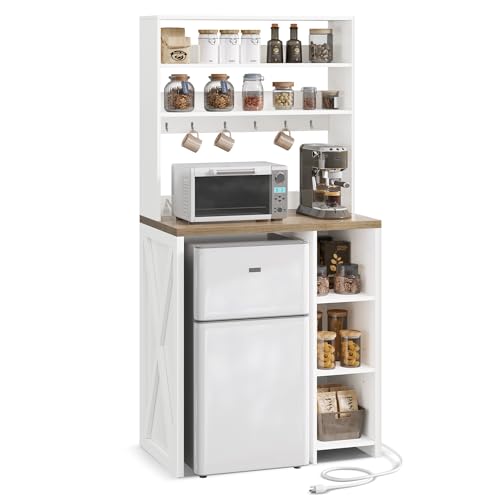 White Farmhouse-Style 6-Tier S - Home Bar Shelves 리뷰 및 가격
