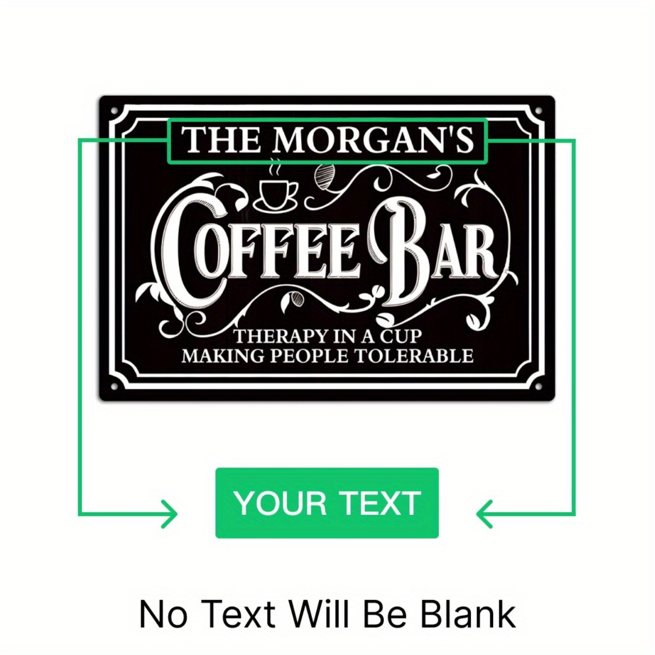 1pc Personalized The Morgan's  - Home Bar And Coffee 리뷰 및 가격