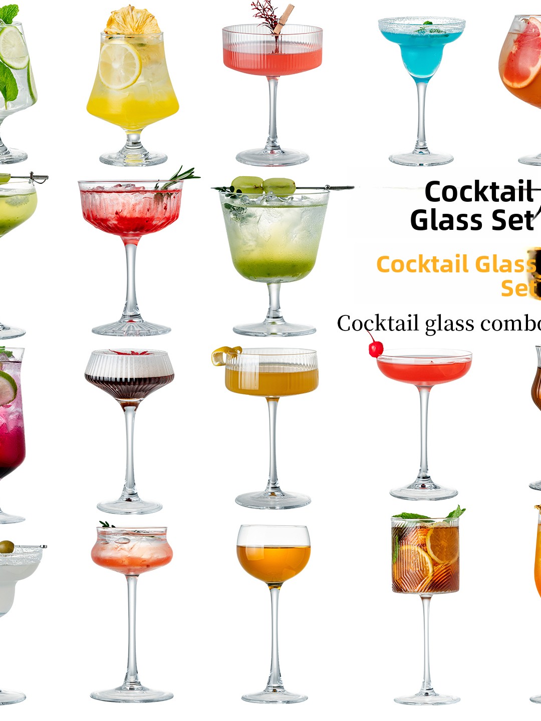 Premium Crystal Glass Cocktail - Highball Glass Set 리뷰 및 가격