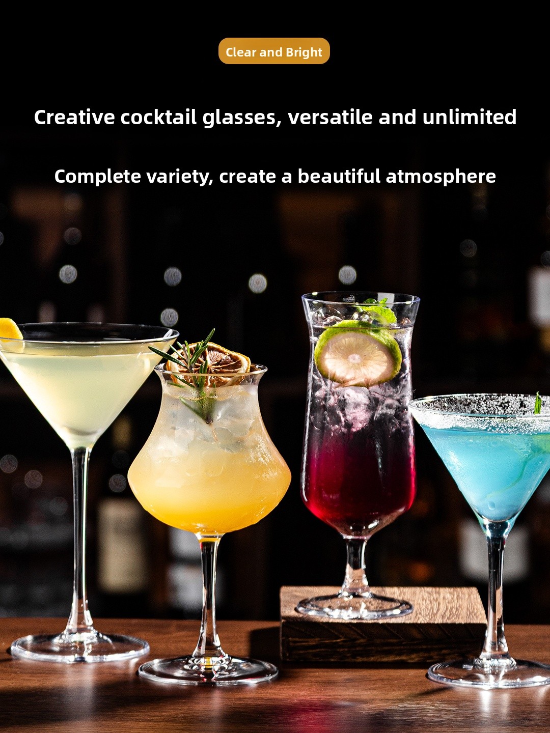 Premium Crystal Glass Cocktail - Highball Glass Set 리뷰 및 가격